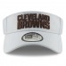 Men's Cleveland Browns New Era Gray 2018 Training Camp Official Visor 3061053